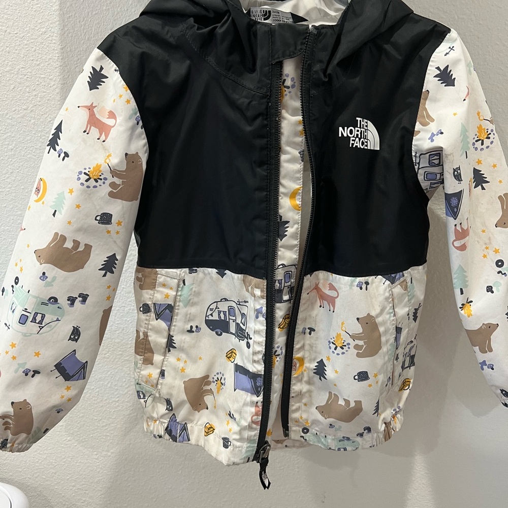The North Face Kids Raincoat - Black and White